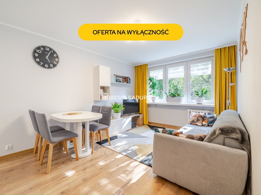 Do sprzedania przestronne 3-pokojowe mieszkanie 48 m² z widokiem na tereny zielone Kraków, Grzegórzki, Dąbie, Aleja Pokoju  48m2 Foto 1