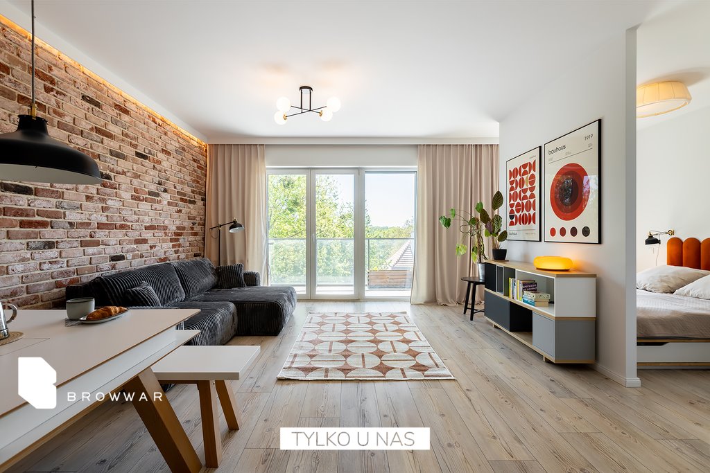 Nowoczesny apartament 50,77 m² z widokiem na park w River Park Poznań, Bielniki  51m2 Foto 1