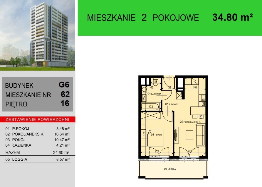 Mieszkanie dwupokojowe na sprzedaż Rzeszów, Graniczna  35m2 Foto 4