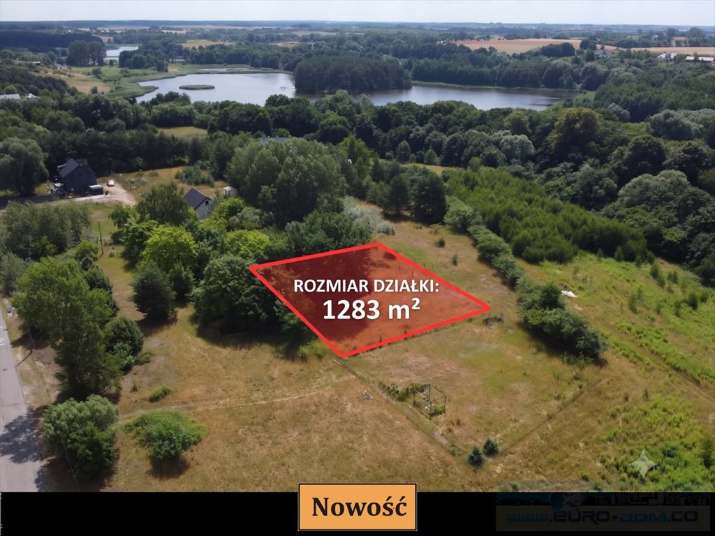 Działka 1283 m² w Promnie (blisko jeziora) idealna pod dom Promno  1 283m2 Foto 1