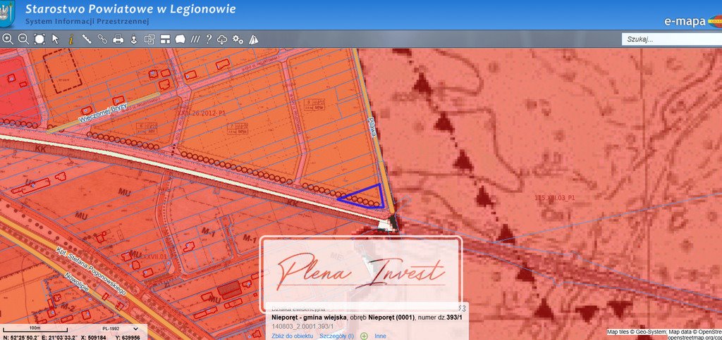 Działka budowlana 1487 m2 w Nieporęcie, media, plan! Nieporęt  1 487m2 Foto 1