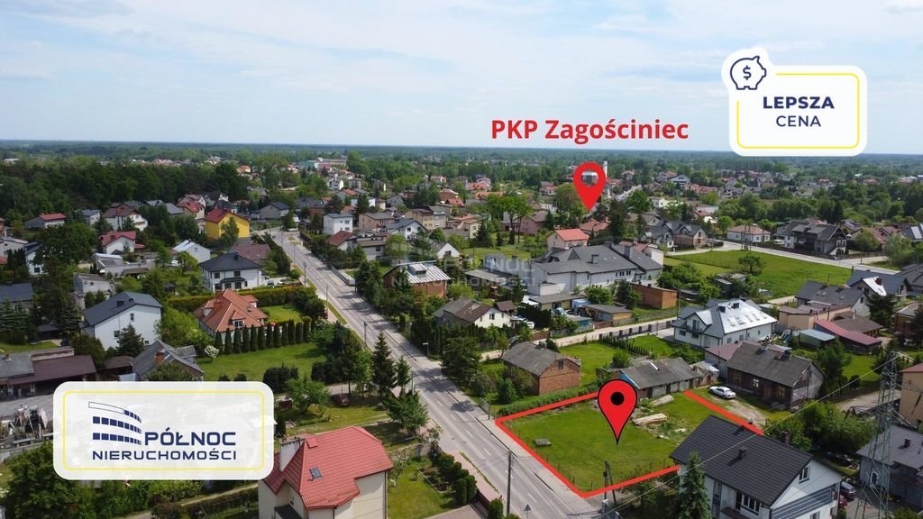 Działka budowlana na sprzedaż Zagościniec, 100-lecia  1 011m2 Foto 1