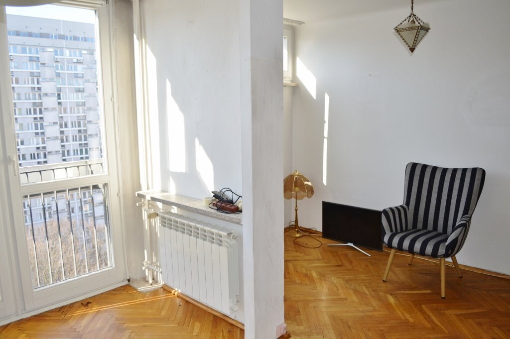 Dwupokojowe mieszkanie z panoramicznym widokiem na centrum Warszawy Warszawa, Śródmieście, Grzybowska  27m2 Foto 1