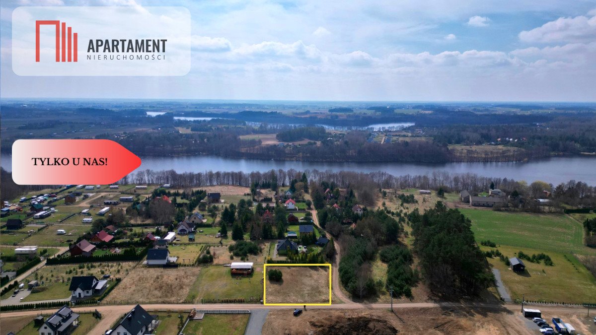 Zapraszam do obejrzenia działki 1305 m² nad jeziorem Sobącz Sobącz  1 305m2 Foto 1