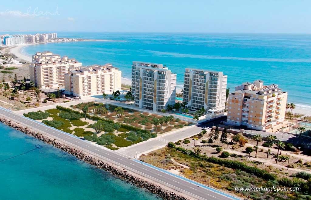 Apartament z widokiem na morze, 119 m², blisko plaży Hiszpania, La Manga Del Mar Menor  119m2 Foto 1