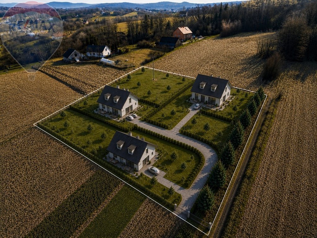 Na sprzedaż widokowa działka 3008 m² z lasem i potencjałem Głogoczów  3 008m2 Foto 1