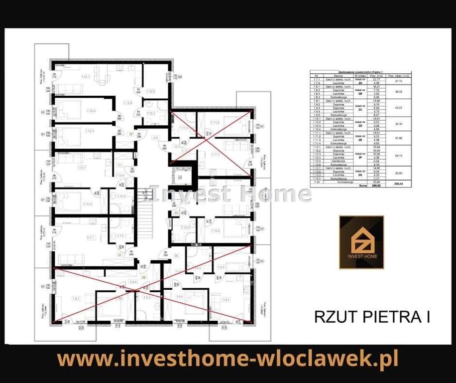 Mieszkanie trzypokojowe na sprzedaż Włocławek, Południe, Dziewiny  59m2 Foto 11