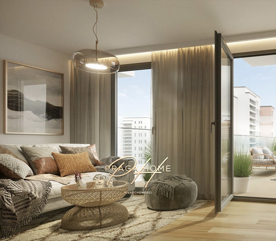 Nowoczesne 56 m2 z oranżerią, blisko metra i parków Warszawa, Praga-Południe Gocław, Jana Nowaka-Jeziorańskiego  56m2 Foto 1