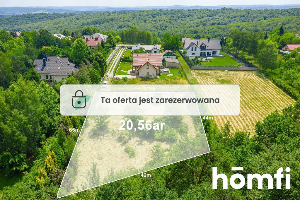 Zapraszam do zakupu działki z widokiem na las w Chmielniku Chmielnik  2 056m2 Foto 1