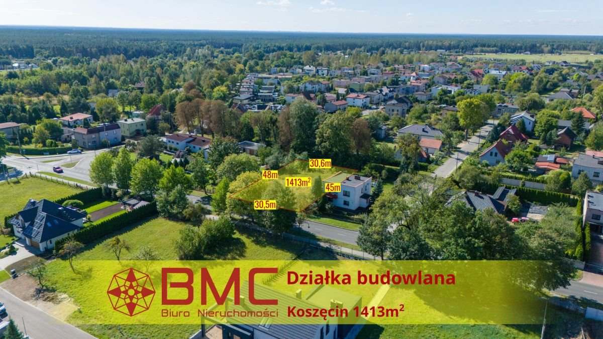 Działka budowlana na sprzedaż Koszęcin, Sobieskiego  1 413m2 Foto 1