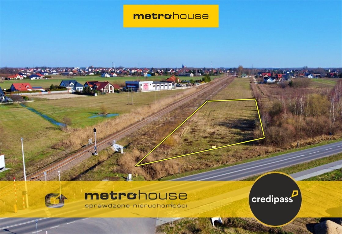 Działka inwestycyjna 5864 m² z mediami, blisko centrum Ostrołęka, Goworowska  5 864m2 Foto 1