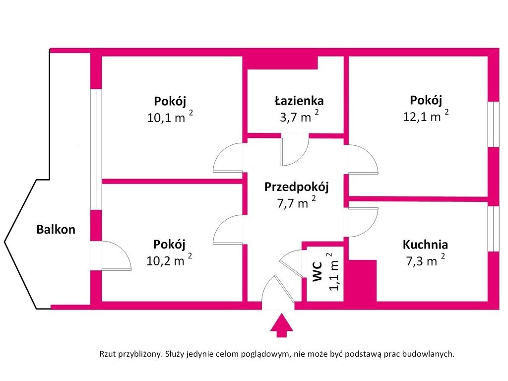 Mieszkanie dwupokojowe na sprzedaż Kraków, Siewna  57m2 Foto 5