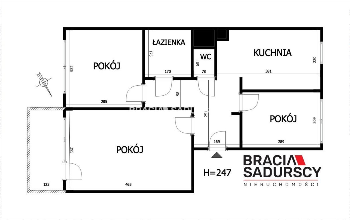 Mieszkanie trzypokojowe na sprzedaż Kraków, Prądnik Czerwony, Prądnik Czerwony, Powstańców  46m2 Foto 18