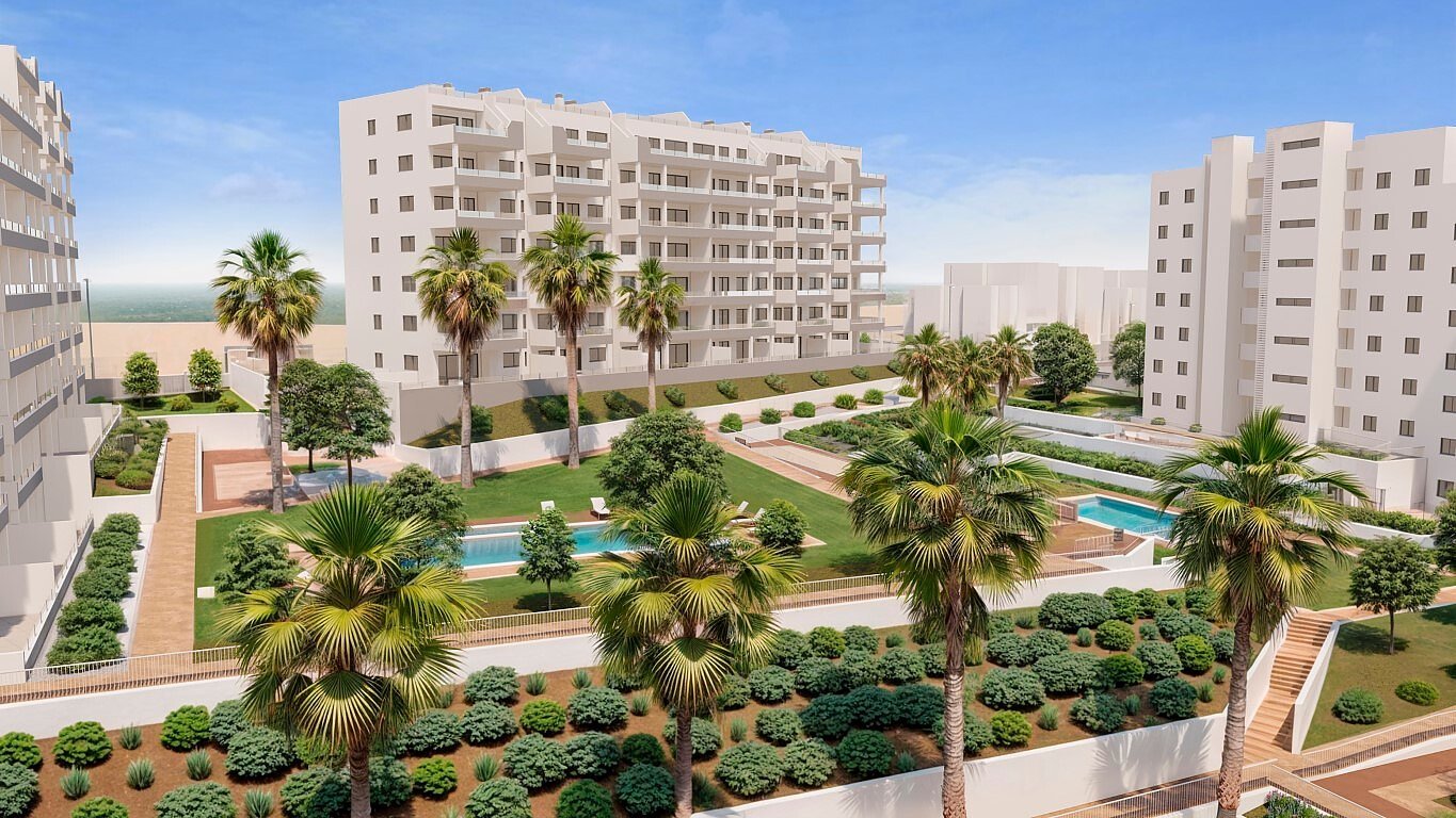 Nowoczesny apartament z basenem w San Miguel de Salinas Hiszpania, Alicante, San Miguel de Salinas Centro, San Miguel de Salina  73m2 Foto 1
