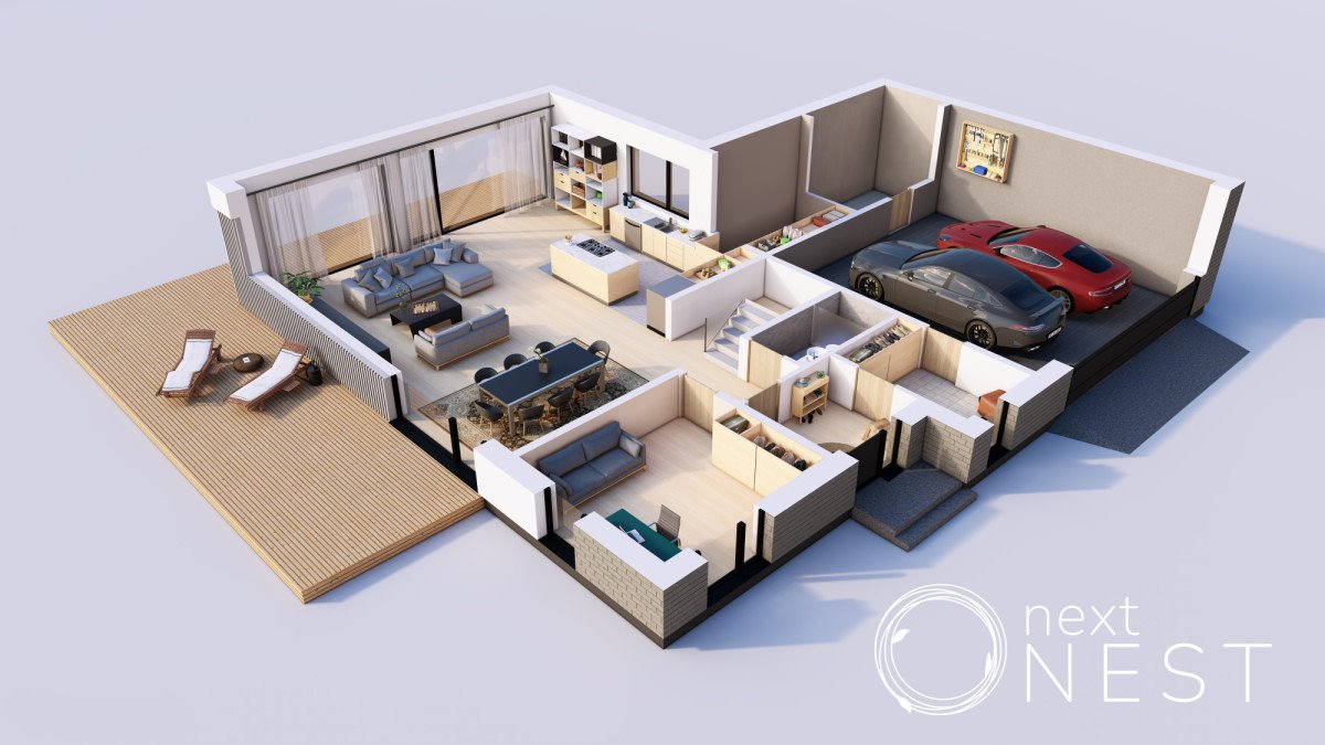 Nowoczesny dom wolnostojący 263 m2 z garażem w Konstancinie Konstancin-Jeziorna, Kabacka  263m2 Foto 1