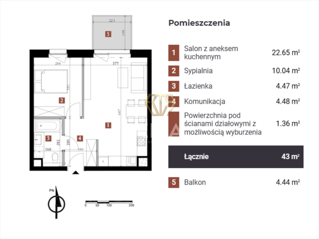 Mieszkanie dwupokojowe na sprzedaż Dąbrowa Górnicza, Przemysłowa  43m2 Foto 4