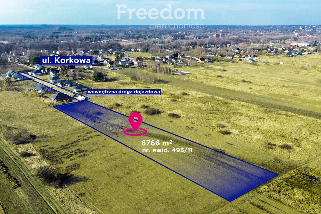 Do sprzedania działka pod zabudowę 6 domów w Częstochowie Częstochowa, Brzeziny Wielkie  6 766m2 Foto 1