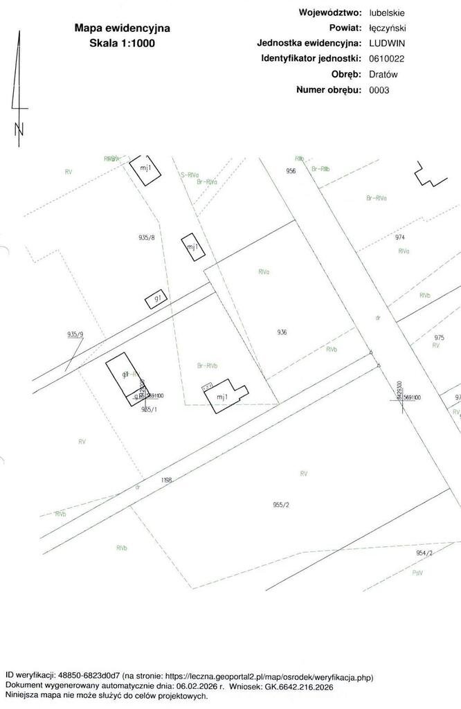 Działka na sprzedaż w Dratowie – 2500 m², atrakcyjna cena! Dratów  2 500m2 Foto 1
