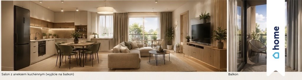 Sprzedam nowe 3-pokojowe mieszkanie 53 m² z balkonem i miejscem postojowym Wieliczka, Różana  53m2 Foto 1