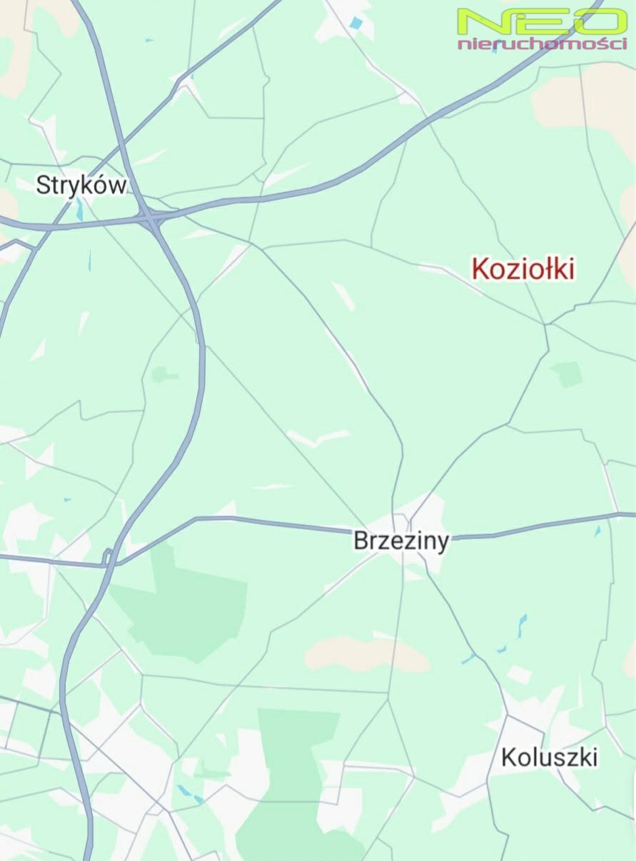 Działka budowlana 1003 m² w Koziołkach z MPZP i lasem Koziołki  1 003m2 Foto 1