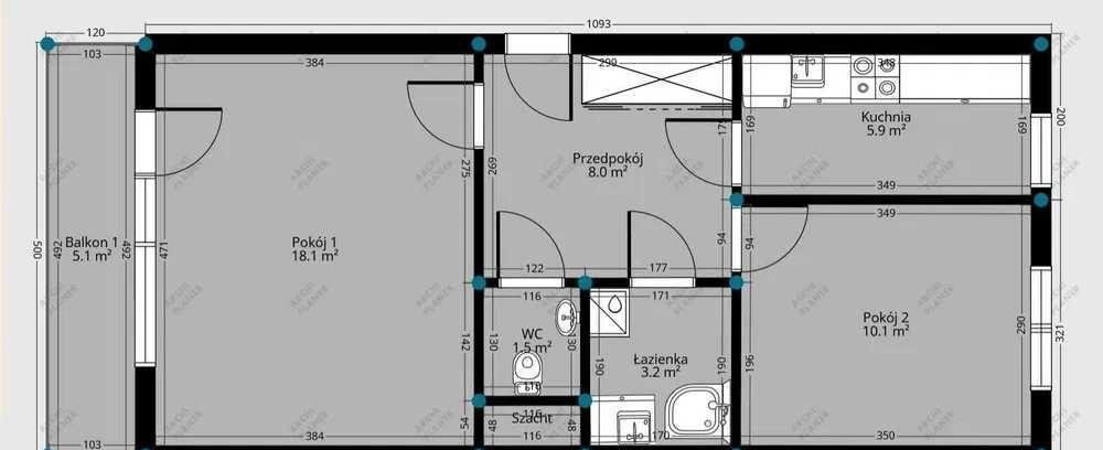 Przestronne 2-pokojowe mieszkanie z widokiem na jezioro - polecam! Konin, Gosławice, Gotycka 8  51m2 Foto 1
