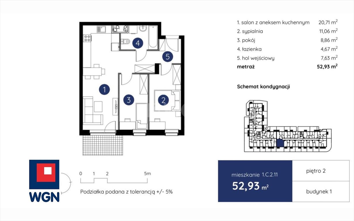 Mieszkanie trzypokojowe na sprzedaż Lublin, Centrum, Centrum  53m2 Foto 1