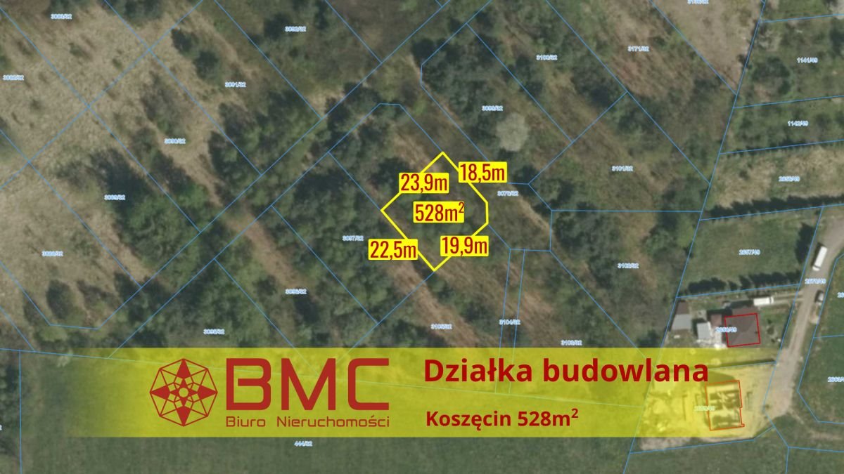 Działka budowlana na sprzedaż Koszęcin, Słowików  528m2 Foto 1