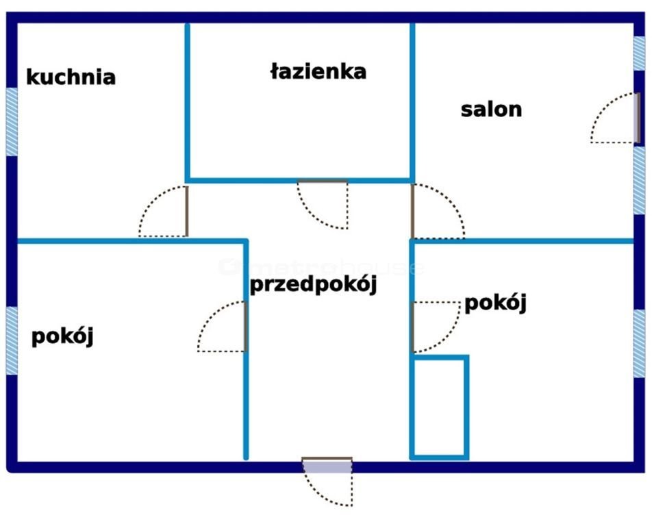 Mieszkanie trzypokojowe na sprzedaż Jelenia Góra  50m2 Foto 8