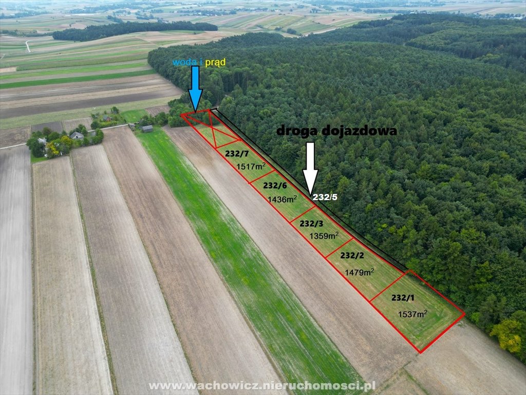 Działka budowlana na sprzedaż Nasiechowice  1 500m2 Foto 1