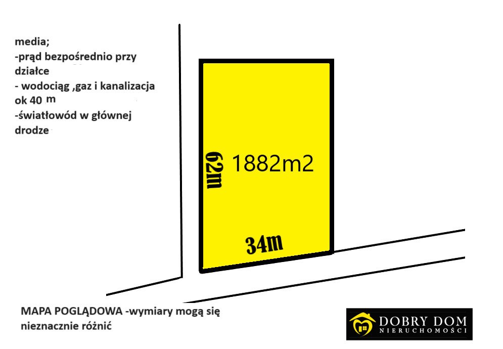 Działka budowlana na sprzedaż Osowicze  1 882m2 Foto 2