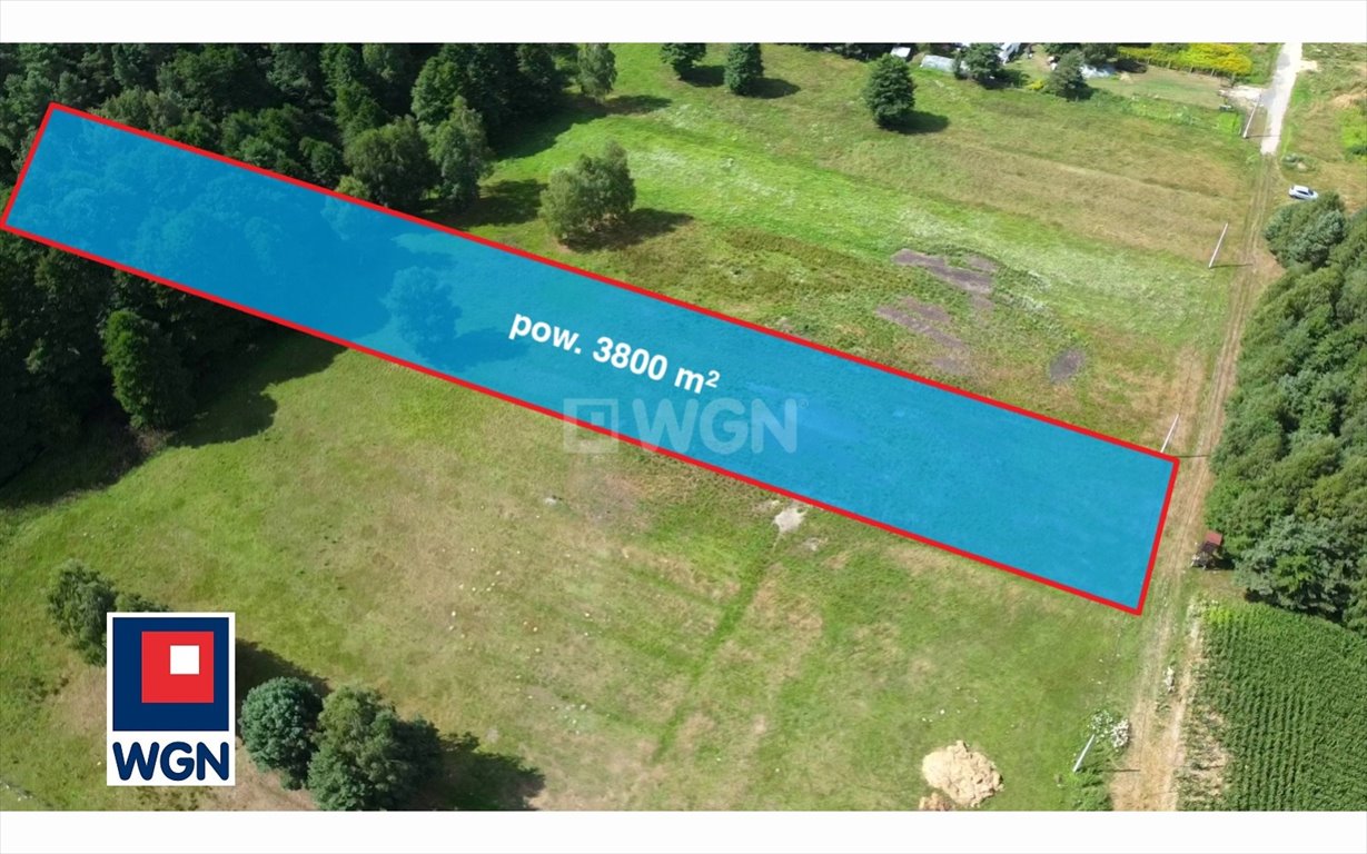 Działka 3800m² w Kłobucku przy lesie, media w drodze Kłobuck, Niwa-Skrzeszów, Klonowa  3 800m2 Foto 1