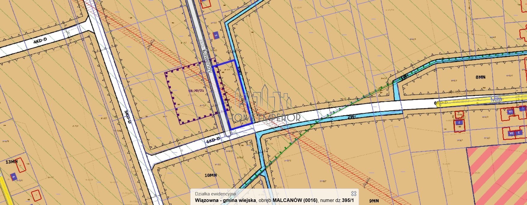 Działka budowlana na sprzedaż Malcanów, Lawendy  1 626m2 Foto 1