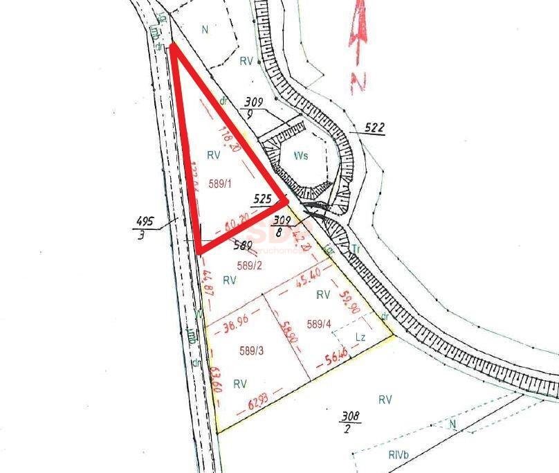 Działka rolna z możliwością zabudowy, 3554 m², woda i prąd Siedlce  3 554m2 Foto 1
