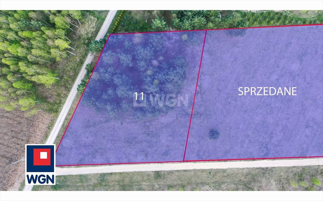 Działki budowlane w Woli Mokrzesce, 3003 m², media w drodze Wola Mokrzeska, Leśna  3 003m2 Foto 1