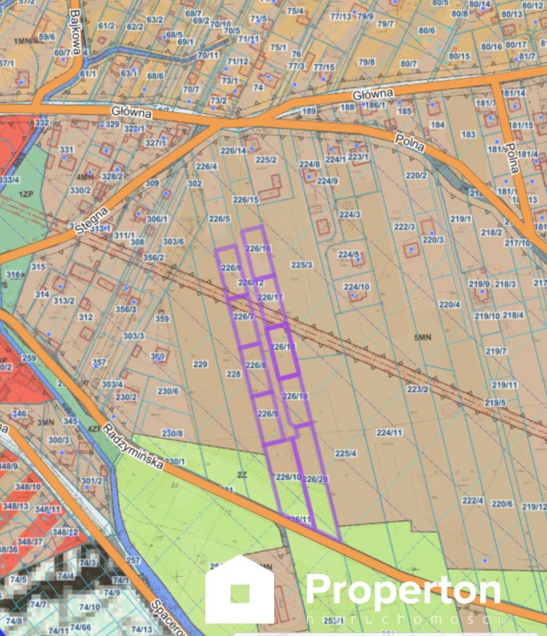 Działka budowlana 750 m² z mediami, blisko Warszawy Rynia, Główna  750m2 Foto 1