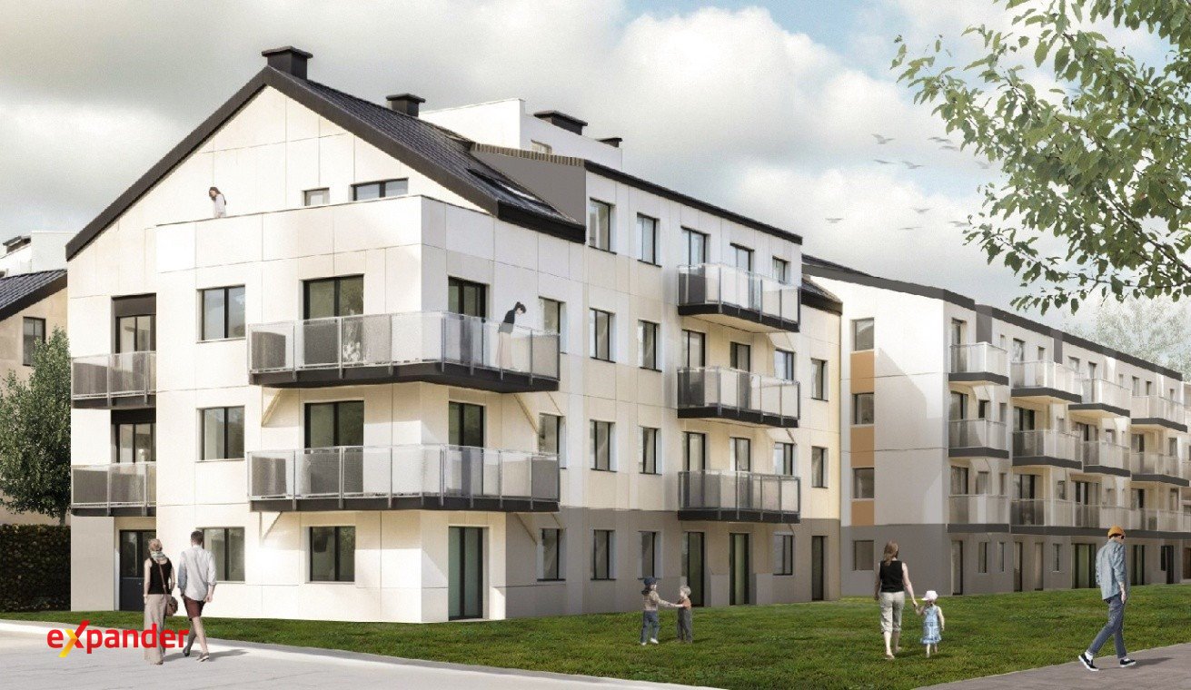 Na sprzedaż funkcjonalne 2-pokojowe mieszkanie 37,21 m² z balkonem Wrocław, Leśnica, aleja Platanowa  37m2 Foto 1