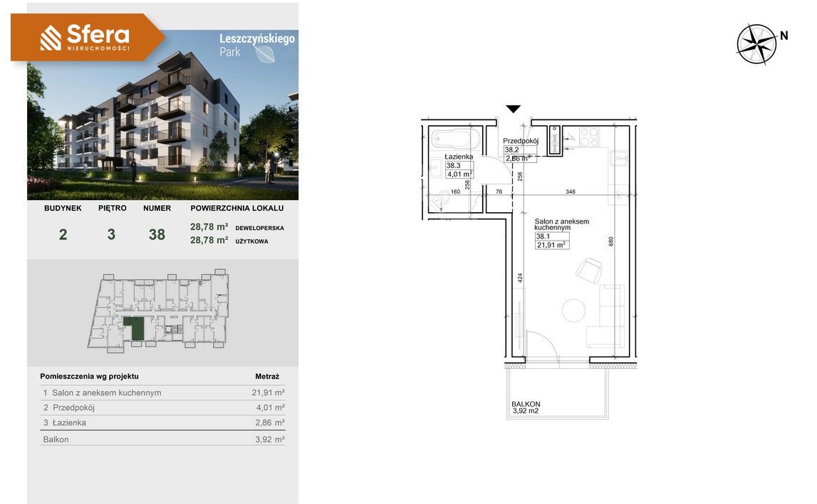 Kawalerka na sprzedaż Bydgoszcz, Szwederowo  29m2 Foto 7