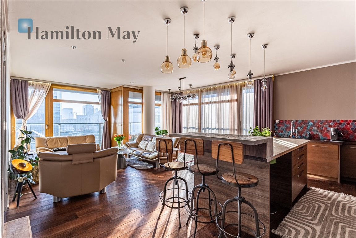 Przestronny 118 m² apartament z panoramicznym widokiem i tarasem Warszawa, Wola, Kolejowa  118m2 Foto 1