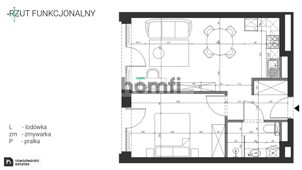 Mieszkanie dwupokojowe na wynajem Dziwnów, Spadochroniarzy Polskich  43m2 Foto 15