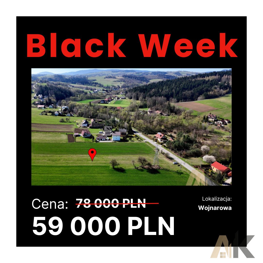 Działka rolna na sprzedaż Wojnarowa  2 500m2 Foto 1