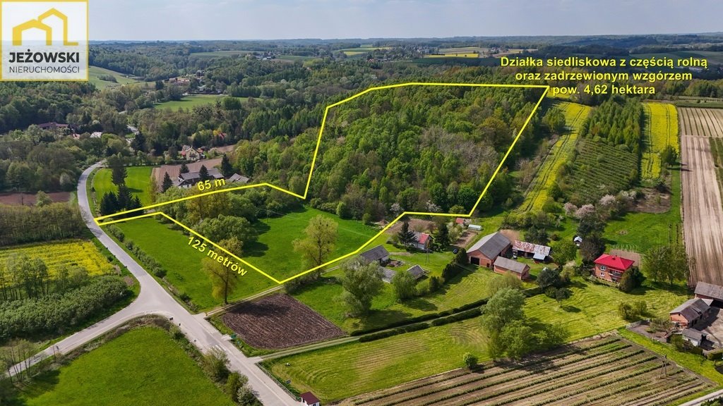 Duża działka z lasem i wzgórzem, dostęp do rzeki - polecam! Zawada  42 300m2 Foto 1