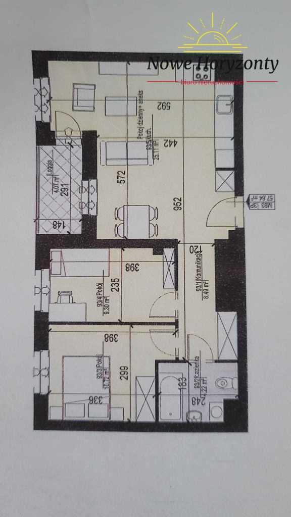 Mieszkanie trzypokojowe na sprzedaż Białystok, Skorupy, Nowowarszawska  58m2 Foto 9