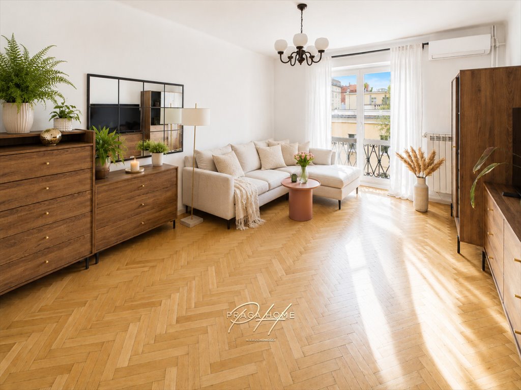 Polecam jasne 2 pokoje z balkonem i klimatyzacją w kamienicy Warszawa, Praga-Południe Grochów, Grochowska  48m2 Foto 1