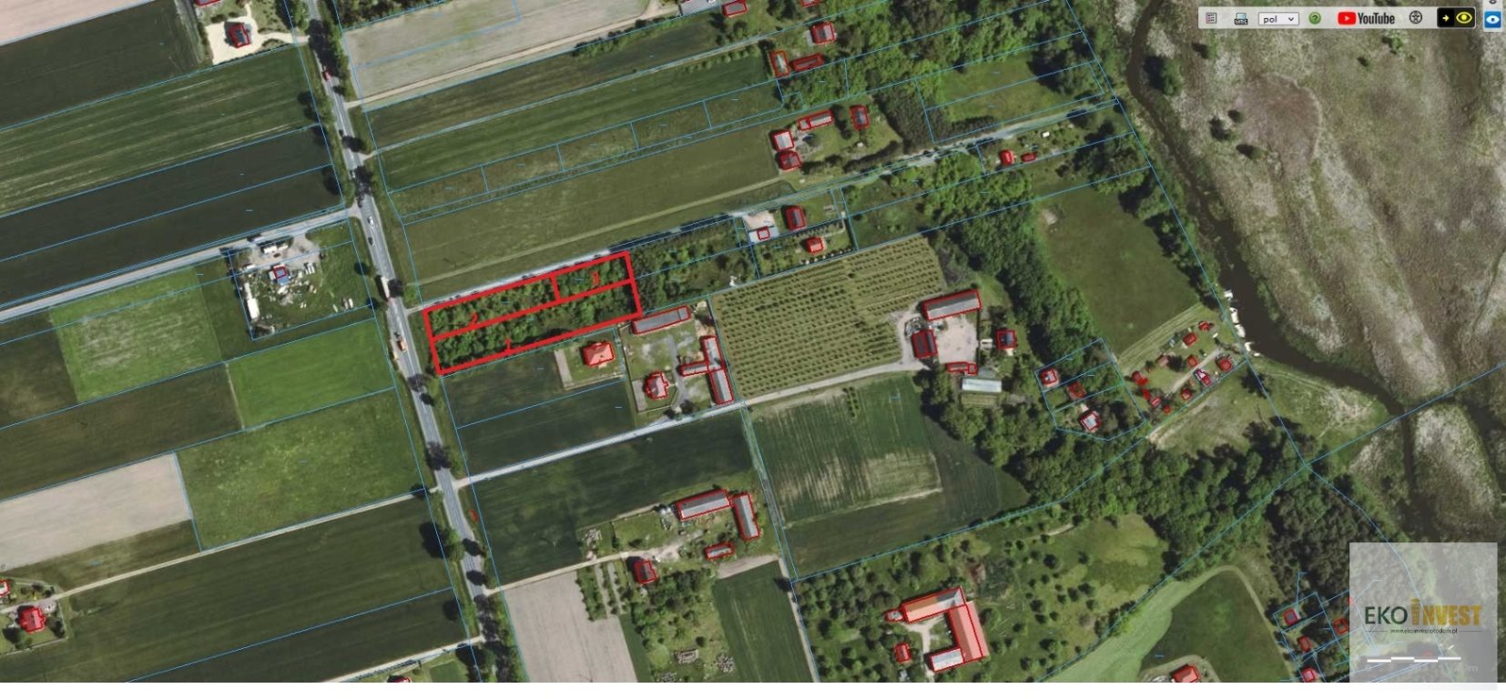 Działki budowlane w Pokrzywnicy, blisko lasu i rzeki Pokrzywnica, Pokrzywnica  909m2 Foto 1