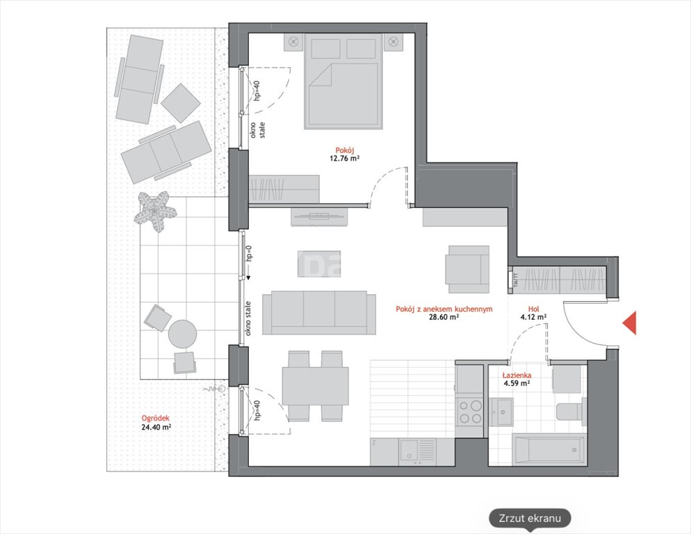 Mieszkanie dwupokojowe na sprzedaż Gdańsk, Oliwa, Artura Grottgera  50m2 Foto 1