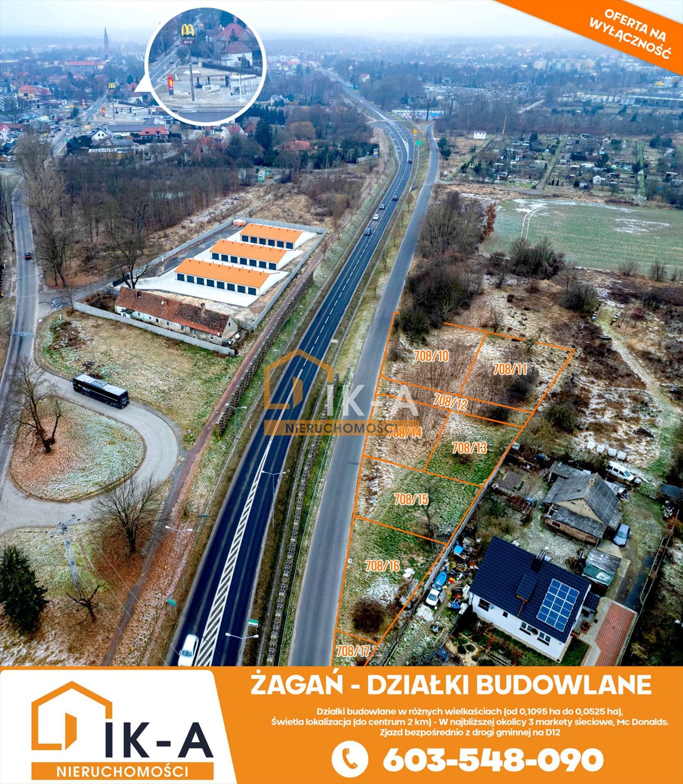 Działka budowlana na sprzedaż Żagań, Żagań, Piłsudskiego  525m2 Foto 11