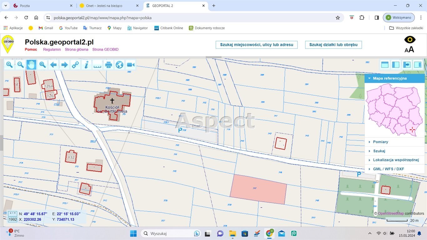 Działka rolna na sprzedaż Bartkówka  1 171m2 Foto 1