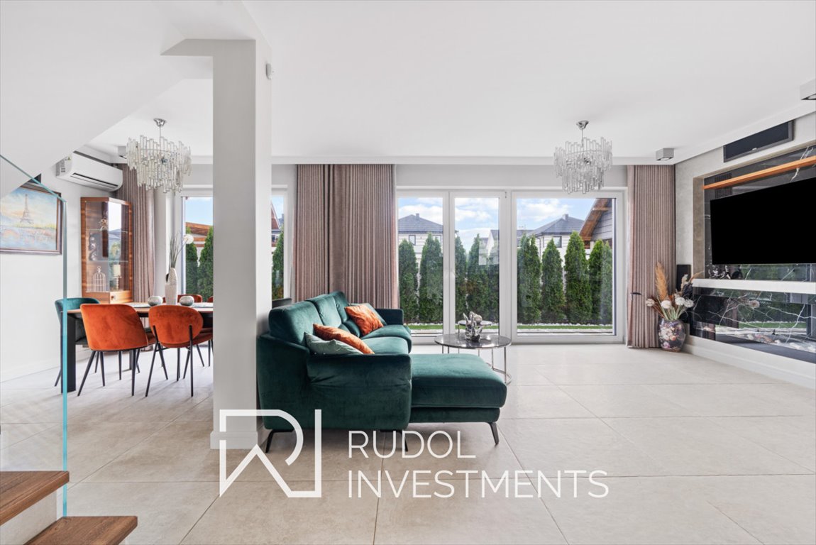 Nowoczesny dom 145 m² z ogrodem zimowym i systemami smart Marysin, Karmazynowa  145m2 Foto 1