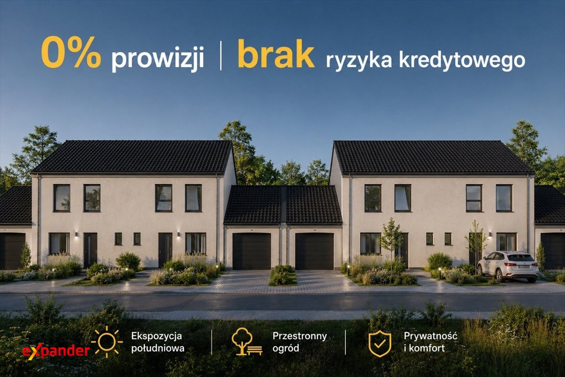 Nowoczesny bliźniak 136 m² z ogrodem i garażem - polecam! Gałów, Błękitna  136m2 Foto 1