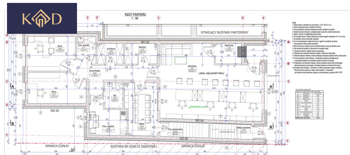 Nowoczesny lokal 127 m² pod bank lub usługę w Skórzewie Skórzewo, Poznańska  127m2 Foto 1